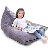 Stuffed Animal Storage Bean Bag Chair | 53" Extra Large Beanbag Cover for Kids and Adults, Plush Toy