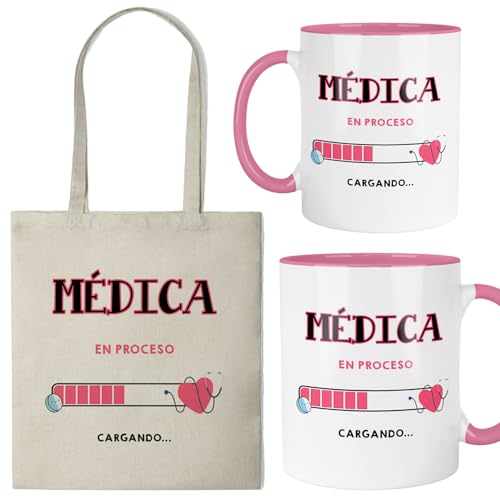 Kembilove® Taza + Bolsa Médica | Regalo Original para Doctora o Médico Mujer | Set Personalizado para Estudiantes y Profesionales de Medicina, Médicos de Familia y Hospital Kembilove® Taza + Bolsa Médica | Regalo Original para Doctora o Médico Mujer | Set Personalizado para Estudiantes y Profesionales de Medicina, Médicos de Familia y Hospital