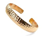 Healing Lama™ Hand Forged 100% Copper Bracelet. Made with Solid and High Gauge Pure Copper. (Hammered)