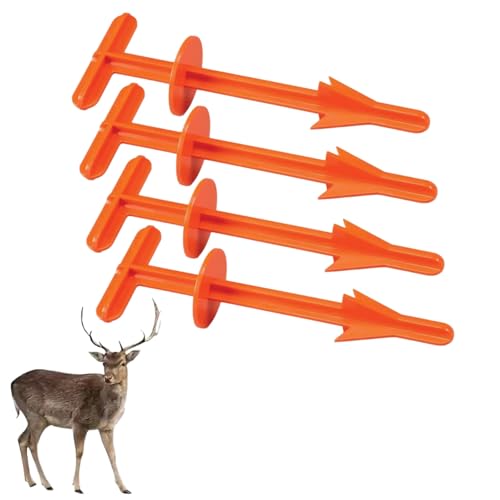 QHUAFoRen 4-Pack Hunting Butt Out Tool and Field Dressing Kit, Game Processing Tool for Deer and Large Animals, Portable Plastic Design for Easy Field Use by Hunters