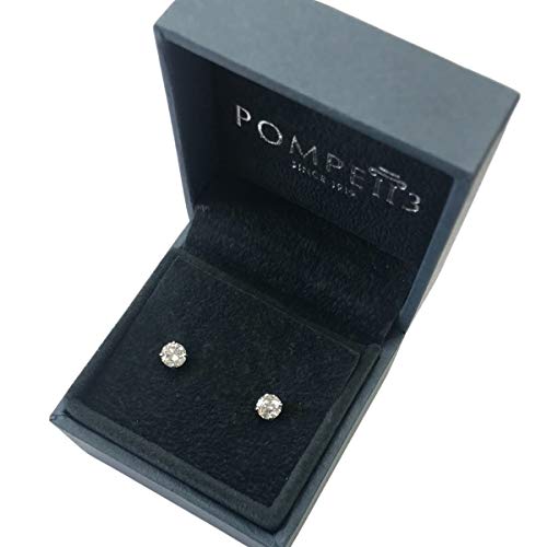 Certified 3/4Ct Round Brilliant Natural Diamond Stud Earrings 14K Gold Setting #TOP2