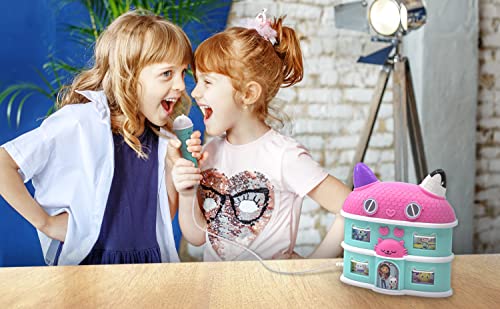 Dreamworks Gabby's Dollhouse Sing Along Boom Box Speaker With Microphone, Kids Karaoke Machine With Built In Song And Sound Effects #TOP3