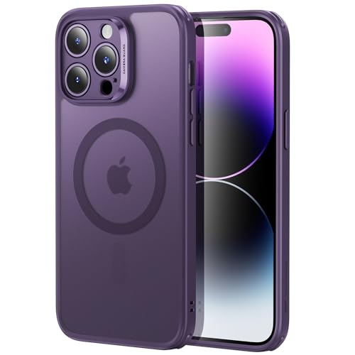 ESR for iPhone 14 Pro case Translucent Matte Case Compatible with MagSafe Military-Grade Protection Classic Series Frosted Purple