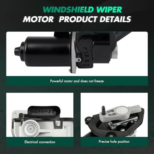 Image of SCITOO Windshield Wiper Motor Compatible for Lincoln for Continental | Direct fit for 1988-1997 For Lincoln For Continental|Replaces OE F4DZ17508B|F50Y17508A|7 Pins|Fit for Front Wiper Motor