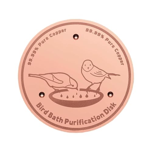 Genérico Disco de Cobre Antialgas para Bebedero Pájaros Plato Limpiador