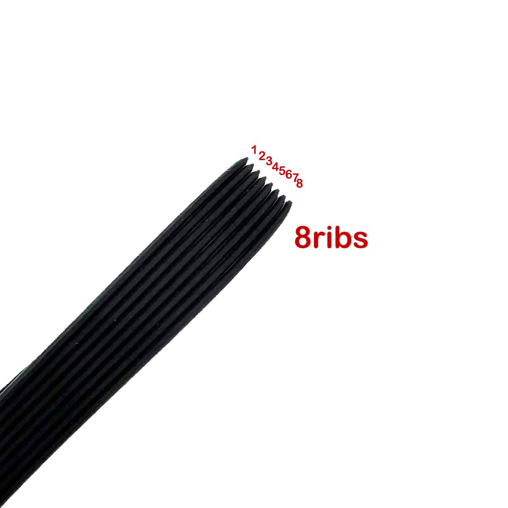 1pcs 255858 8PJ598 High Strength Good Tension V-Belts Treadmill Fan Drive Motor Belt 8 Ribs