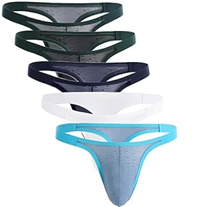 Summer Code Mannen gestreepte string laagbouw elastische tailleband ondergoed