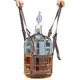 5 Gallon Glass Fermenting Carboy Easy-Carry Straps, Glass Bottle Protector, Adjustable and Strong for Easy, Safe, Secure Lifting, Moving, Carrying jug Bottle, Fit 3 to 6 Gallon,Cotton, No Carboy