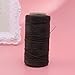 Wax String 284 Yards 150D 1mm - Waxed String Cord for Leather Sewing, Deep Brown Color, Resistant to Abrasion and Fading, Brown Waxed Thread for Leather Craft, Bookbinding, and Shoe Repairing