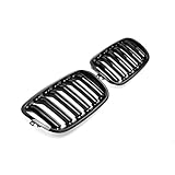 Car Front Grille Grills Gloss Black Front Kidney Double Slat Grill Grille For BMW For X5 E70 2007-2013 For X6 E71 E72 2008-2014 Car Accessories Front Grill(Matte Black) - Image 4