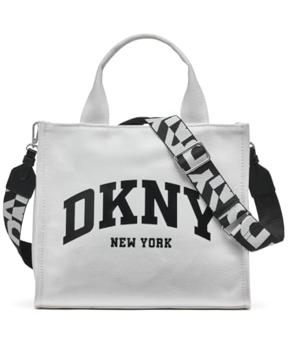 DKNY Women's Hadlee Medium Tote, White, Blanco