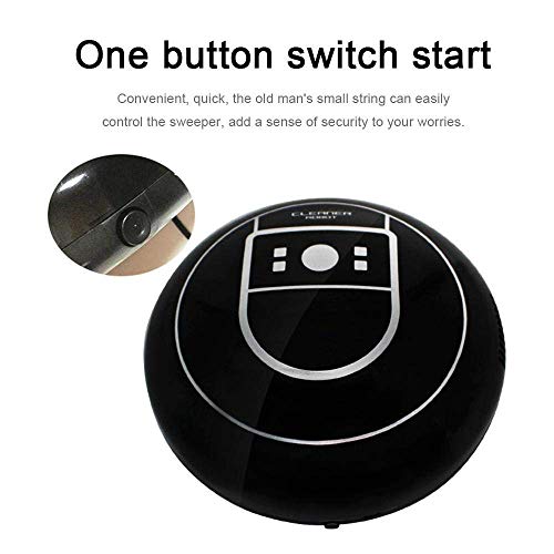 Tkstar Robotic Vacuum Cleaner 360° Anti-Collision & Drop Sensor Protection Robotic Cleaner , Auto Charge , Super Quiet For Pet Hair, Carpets, Hard Floors (Black) #TOP6