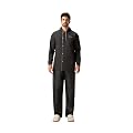 WATER FIGHTER by ZEEL Rain Coat for Men with Adjustable Hood, Polyester Waterproof Full Sleeves Raincoat, Top and Bottom