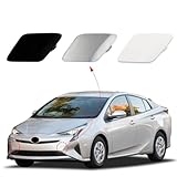 Front Bumper Tow Hook Cover Cap Towing Eye for Toyota Prius 2016 2017 2018 52128-47050 52128-47070 52128-47906 52127-47907 Bumper Towing Hook Eye Cap (Silver, Right Passenger Side)