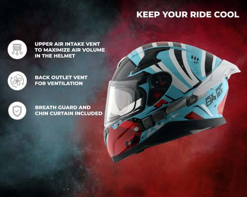 Image of Axor Helmets Apex Hex-2 Helmet (Hex Blue Red, Large)