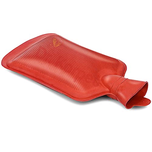 Image of rubber hot water bag, hot water bags for pain relief, heating pad for pain relief - Random color - 1 Piece
