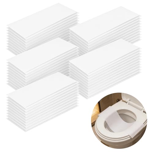 50 Pcs Flushable Stool Sample Collection Sheet with Containers Stool Test Kit for Convenient Home Stool Sample Collection and Testing (White)