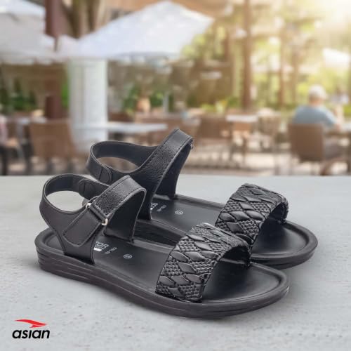 Image of ASIAN CSL-02 Women's Stylish Lightweight Sandals | Soft Cushioned Comfort, Velcro Fit, Fashionable Design for Office, Casual Outings & Daily Use