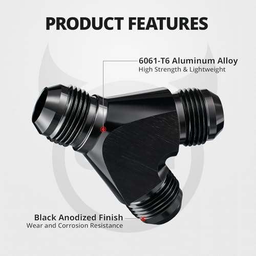 EVIL ENERGY 12AN Y Block Flare Fitting Adapter Union Splitter Black by EVIL ENERGY - Used condition - Image 3