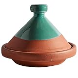 Moroccan Tagine Pot by Verve CULTURE | Traditional Ceramic Cooking Tagine | Contemporary Style-Teal