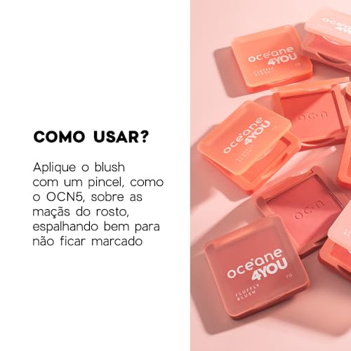 Océane Oceane Blush Cremoso Coral - Fluffy Blush Coral Pink 4You 7G