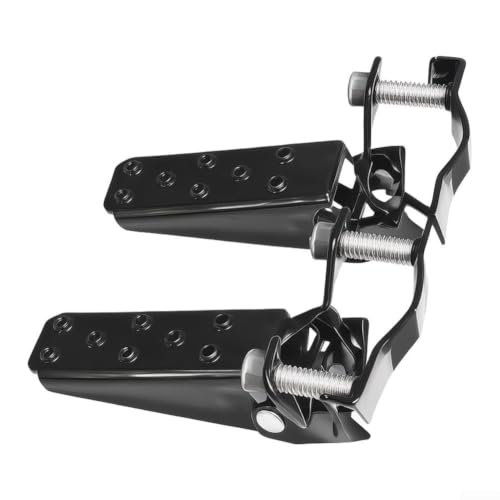 Retro Motorcycle Foot Pegs Foldable Pipe Clamp Pedals For 24Mm-38Mm