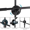 Mtlavishness Desktop Photography Phone Holder Bracket Arm Stand for Smartphone Video Photography Phone Holder 360° Rotating Metal Base Low Angle Disc Design for Live Streaming Vlog Content Cre #2