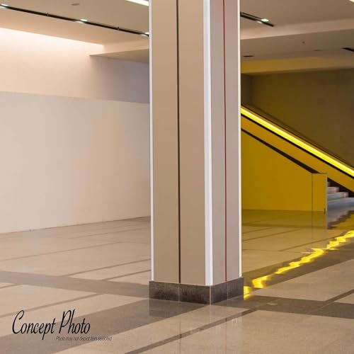 Outwater White 3/4\" X 1-1/2\" Wall Corner Protector Trim with Adhesive, 8FT Length, 10 Pack
