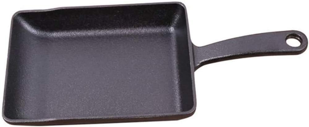Tamagoyaki Pot,Japanese Omelette Pan, Frying Pan,Square Cast Iron Skillet with Handle,Mini Breakfast Pot Steak Pot