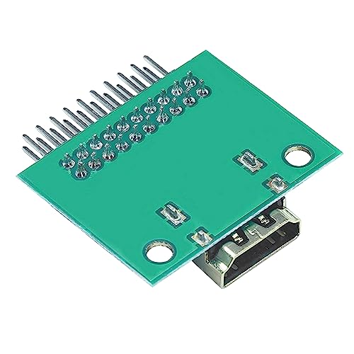 Image of 5pcs HDMI Female 19 Pin Plug Soldering Wire Type Test PCB Board Adapter PCB Test Socket Test Board with Pitch 2.54mm pin Right Angle Bending Needle