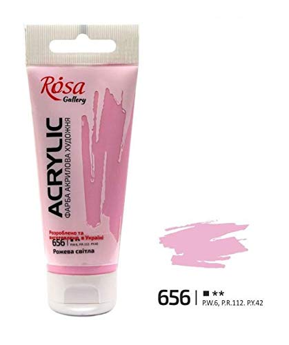 Peinture acrylique professionnelle ROSA Galerie 60 ml rose clair