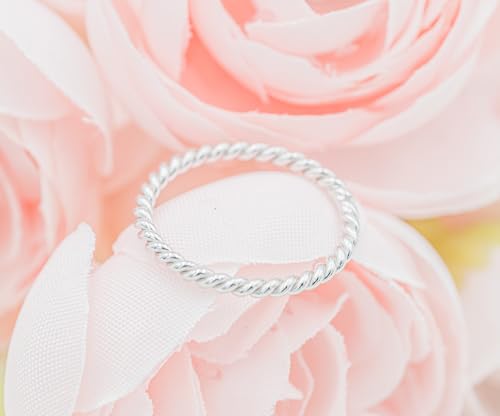 Precious Pieces 925 Sterling Silver Twisted Rope Band Baby Ring for Babies, Infants and Toddlers (Size 1) by Precious Pieces - Image 4