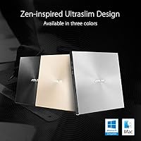 ASUS ZenDrive U8M externes DVD-Laufwerk/Brenner (Silber, USB-C, M-DISC) 90DD0292-M29000 – Ansicht 3