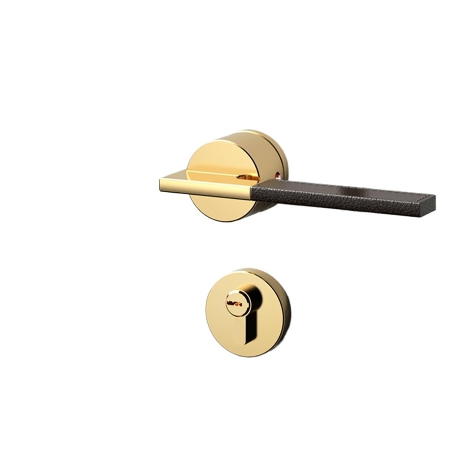 Serrure de porte en cuir uni d'inspiration nordique chic