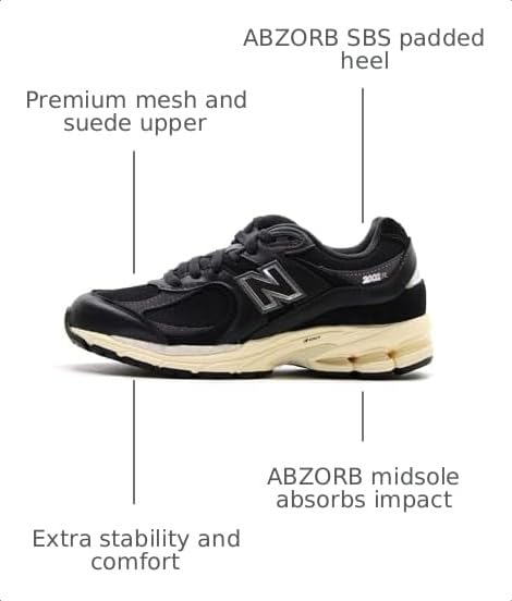 Image of Black 2002R by New Balance