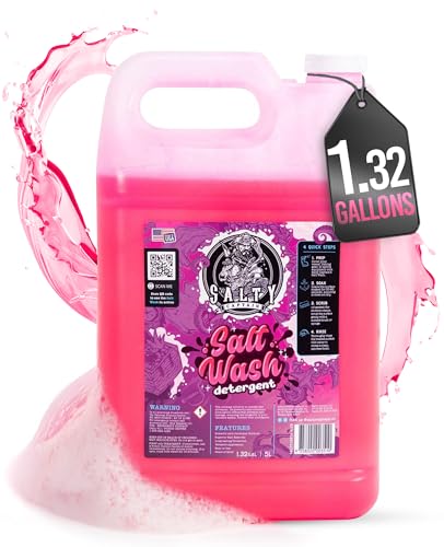 Salty Captain Foaming Salt Remover Wash - Remove Salt Off Boats & Cars, Prevent Saltwater Corrosion on Marine JetSkis, Trailers, Eco-Friendly Salt Neutralizer Boat Cleaner