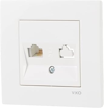 Viko Karre Beyaz Cat 3 Tekli Nümeris [Enerji Sınıfı A]