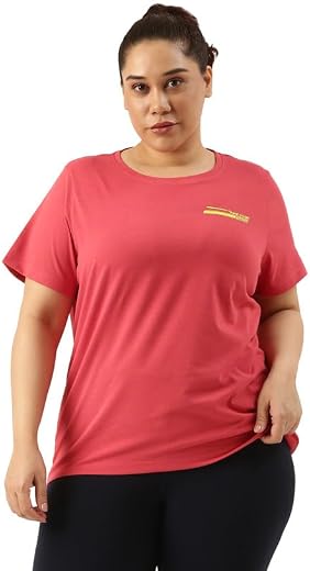 Marca bold Plus Size Dry Fit Anti-Microbial UV-Protection Sports T-Shirt for Women