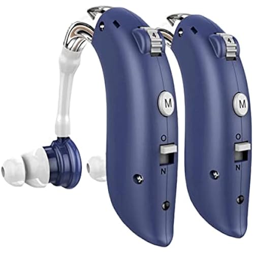DELLONA High-Performance Hearing Aids for Seniors, OTC Rechargeable Hearing Aid for People with Severe Hearing Loss with Intelligent Noise Reduction (Pair), 4 Modes - Comfortable Hearing Aid devices for elderly, Over The Counter Hearing Aids