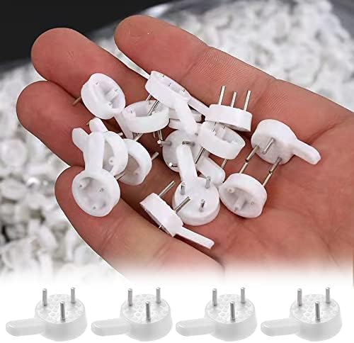 50 Pcs Non-Trace Picture Hanging Hook Plastic Invisible Traceless Hardwall Picture Hook Traceless Hanging Photo Hook for Photo Painting