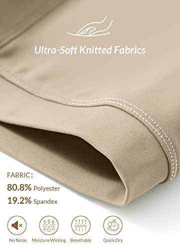 Baleaf Women's High Waisted Athletic Shorts Casual Yoga Tummy Control Lightweight Quick Dry Active Workout Running Shorts Khaki S #TOP5