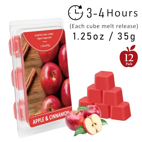 STRN Wax Melts Premium Plant Based Natural Soy Wax Cubes for Warmers, Long-Lasting Highly Scented Essential Fragrance Oil Soy Wax Melts Tarts - 12 Pack