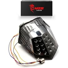 MZS Motorcycle Tail Light Compatible with FZ6R 2009-2017, LED Integrated Turn Signal Blinker Brake Taillight Accessories Smoke