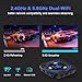 Android TV Box 12.0 4GB RAM 32GB ROM Support 8K 6K Dual-WiFi 2.4G 5.8G Android Box H618 Chipset with HDR10 BT5.0 USB 2.0 3D Ethernet with Mini Backlit Keyboard