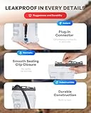 UTOBEST Water Bladder, 1.5L 2L 3L Hydration Bladder, TPU Water Bag, BPA Free Leak-Proof Water Reservoir for Backpacking Hiking Running Cycling Camping, UTR211 - Image 3