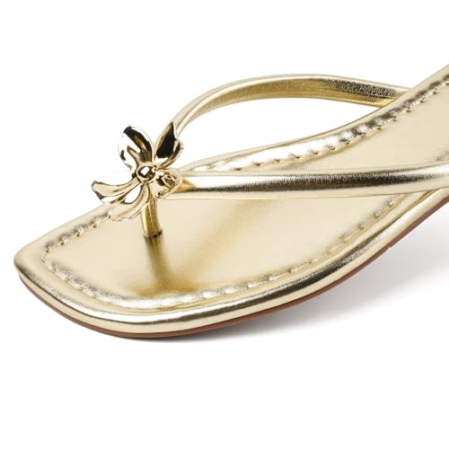 Image of DREAMSTORY Womens Beaded Flip Flops Beach Jeweled Thong Sandals