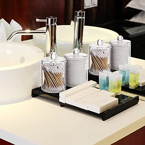Tbestmax 10-Ounce Qtip Holder Dispenser Apothecary Jars With Lids For Cotton Ball Swab Pad, Bathroom Canisters Organizer (2 Pack) #TOP6
