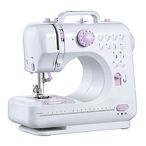 Máquina de coser para niños de 12 puntadas y 2 velocidades blanco