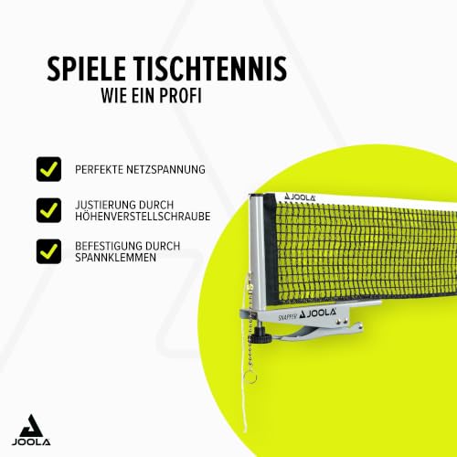 JOOLA Snapper Professional Table Tennis Net and Post Set - Portable and Easy Setup 72" Regulation Size Ping Pong Spring Activated Clamp Net, Silver - image 5