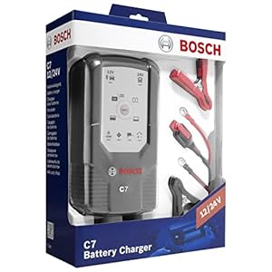 Bosch Automotive C7 – intelligentes und automatisches Batterieladegerät – 12V-24V / 7A – für Blei-Säure, GEL, Start…